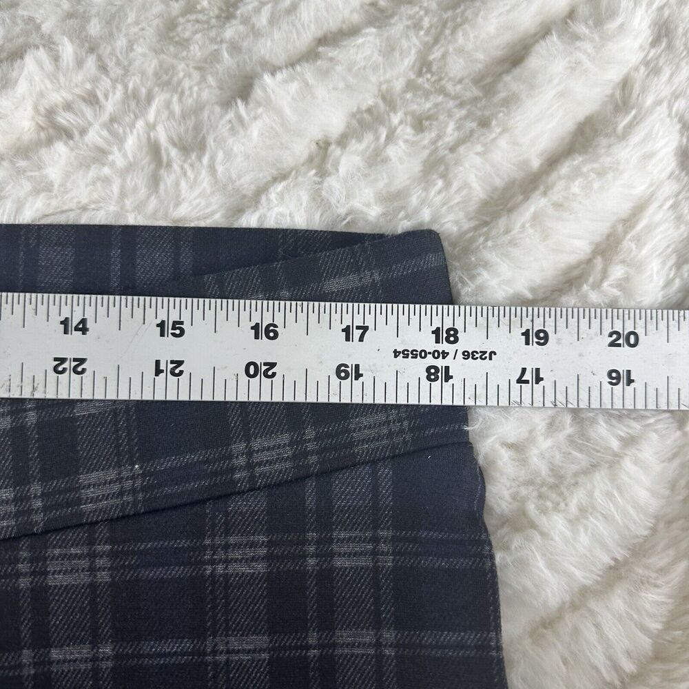 Christopher & Banks Dress Pants Mid Rise Plaid Shaped Fit Size XL Women Stretchy - Picture 4 of 16